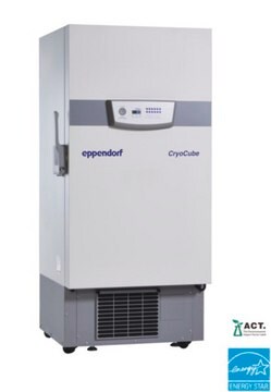 Eppendorf&#174; CryoCube&#174; F440h Freezer capacity 440&#160;L, classic interface, handle left side, 5 shelves, AC/DC input 115 V, US 3-pin plug