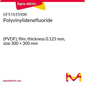 Polyvinylidenefluoride (PVDF), film, thickness 0.125&#160;mm, size 300 × 300&#160;mm