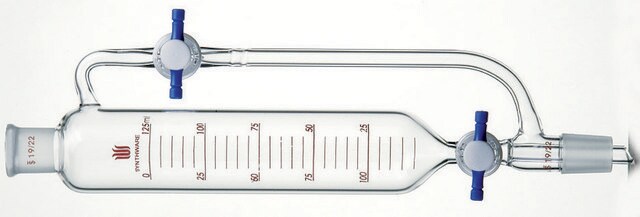 Synthware&#8482; pressure equalizing addition funnel with PTFE stopcock in equalizing line 1000 mL, joint: ST/NS 24/40, stopcock: PTFE