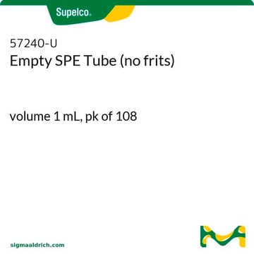 Empty SPE Tube (no frits) volume 1&#160;mL, pk of 108