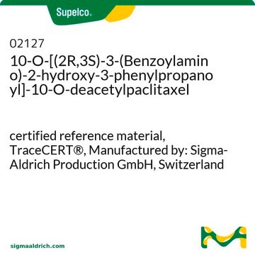 10-O-[(2R,3S)-3-(Benzoylamino)-2-hydroxy-3-phenylpropanoyl]-10-O-deacetylpaclitaxel certified reference material, TraceCERT&#174;, Manufactured by: Sigma-Aldrich Production GmbH, Switzerland