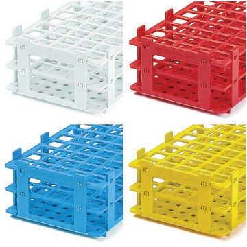 BRAND&#174; test tube racks, PP Holds 55 x 18 mm tubes, blue