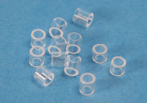 Raschig rings borosilicate glass, L × O.D. × thickness 8&#160;mm × 8&#160;mm × 1&#160;mm