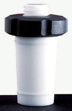 Synthware&#8482; PTFE stopper with extraction nut joint: ST/NS 10/18