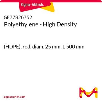 Polyethylene - High Density (HDPE), rod, diam. 25&#160;mm, L 500&#160;mm