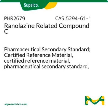 Ranolazine Related Compound C Pharmaceutical Secondary Standard; Certified Reference Material, certified reference material, pharmaceutical secondary standard, pkg of 100&#160;mg