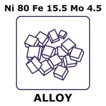 Nickel-iron-molybdenum alloy, Ni80Fe15.5Mo4.5 100g lump, 10mm max. lump size, pellets