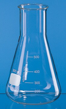 BRAND&#174; Erlenmeyer flask with beaded rim and graduation, wide mouth volume 25&#160;mL