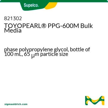 TOYOPEARL&#174; PPG-600M Bulk Media bottle of 100&#160;mL, phase polypropylene glycol, 65&#160;&#956;m particle size