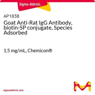 Goat Anti-Rat IgG Antibody, biotin-SP conjugate, Species Adsorbed 1.5&#160;mg/mL, Chemicon&#174;