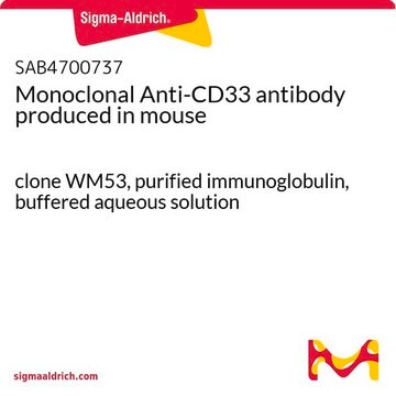 Monoclonal Anti-CD33 antibody produced in mouse clone WM53, purified immunoglobulin, buffered aqueous solution