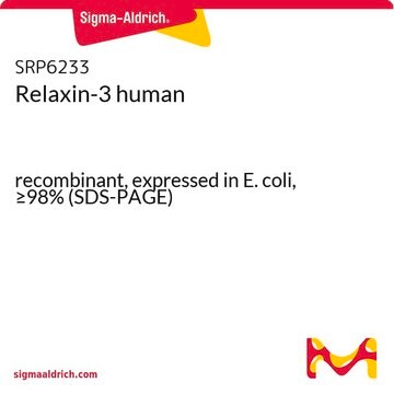 Relaxin-3 human recombinant, expressed in E. coli, &#8805;98% (SDS-PAGE)