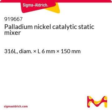 Palladium nickel catalytic static mixer 316L, diam. × L 6&#160;mm × 150&#160;mm