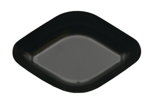 Diamond shaped weigh boats polystyrene, volume 30&#160;mL, black