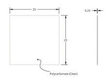 Grace Bio-Labs HybriSlip&#8482; hybridization cover L × W × thickness 25&#160;mm × 25&#160;mm × 0.25&#160;mm, pkg of 1000&#160;ea