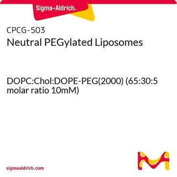 Neutral PEGylated Liposomes DOPC:Chol:DOPE-PEG(2000) (65:30:5 molar ratio 10mM)