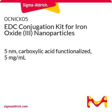 EDC Conjugation Kit for Iron Oxide (III) Nanoparticles 5&#160;nm, carboxylic acid functionalized, 5&#160;mg/mL