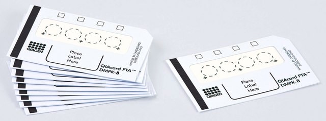 QIAcard&#8482; FTA&#8482; DMPK Cards FTA DMPK-B card, 4 sample areas per card, pack of 100 cards