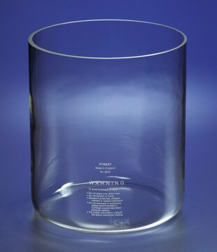 Pyrex&#174; cylindrical jar, plain O.D. × H 222&#160;mm × 254&#160;mm