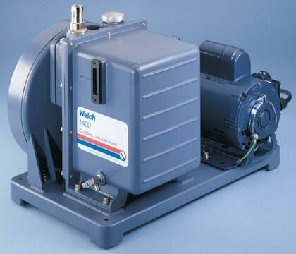 Welch&#174; DuoSeal&#174; vacuum pump model 1400, AC/DC input 230 V AC, Schuko plug, pumping speed 25 L/min