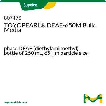 TOYOPEARL&#174; DEAE-650M Bulk Media phase DEAE (diethylaminoethyl), bottle of 250&#160;mL, 65&#160;&#956;m particle size