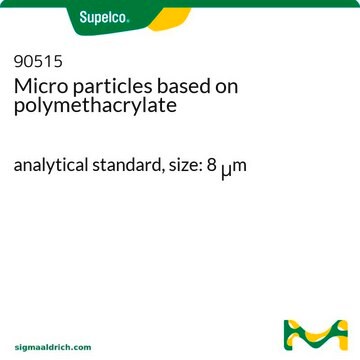 Micro particles based on polymethacrylate analytical standard, size: 8 &#956;m