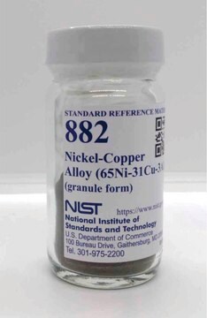 Nickel-copper alloy NIST SRM 882, 65Ni - 31Cu - 3Al