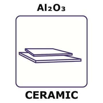 Alumina sheet, thickness 0.38&#160;mm, size 2 × 29.8&#160;mm