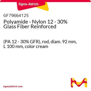 Polyamide - Nylon 12 - 30% Glass Fiber Reinforced (PA 12 - 30% GFR), rod, diam. 92&#160;mm, L 100&#160;mm, color cream