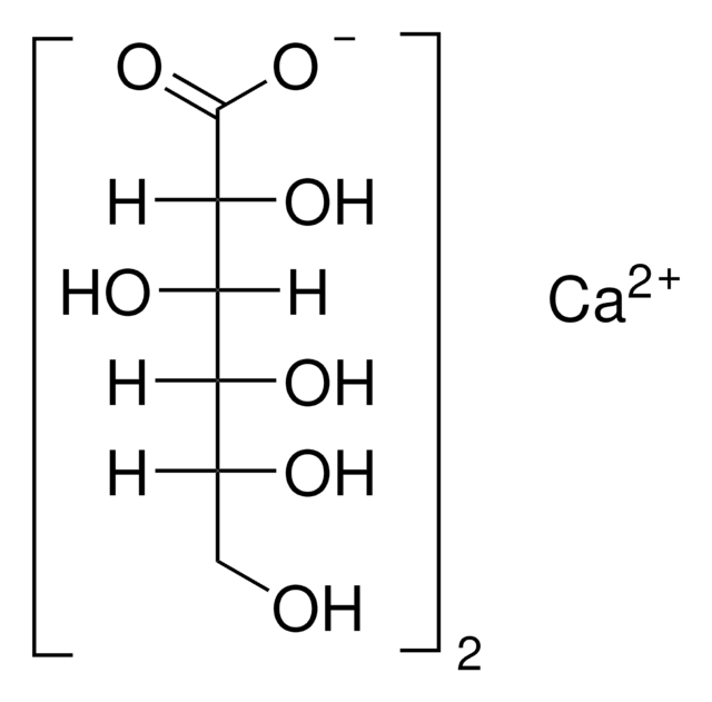 Calcium Gluconate Anhydrous Pharmaceutical Secondary Standard; Certified Reference Material, certified reference material, pharmaceutical secondary standard, pkg of 500&#160;mg