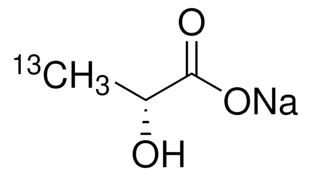 Sodium D-lactate-3-13C solution 45-55% in H2O, 99 atom % 13C