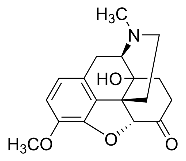 Oxycodone solution 1&#160;mg/mL in methanol, certified reference material, ampule of 1&#160;mL, Cerilliant&#174;