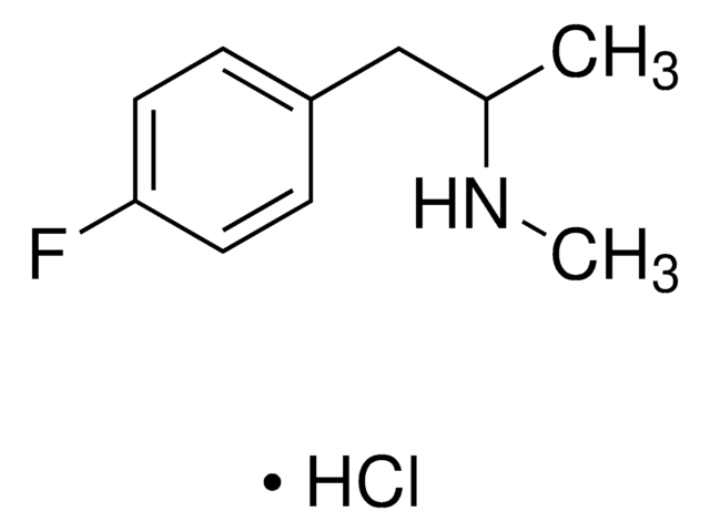 (±)-4-Fluoromethamphetamine hydrochloride solution 1.0&#160;mg/mL in methanol (as free base), ampule of 1&#160;mL, certified reference material, Cerilliant&#174;