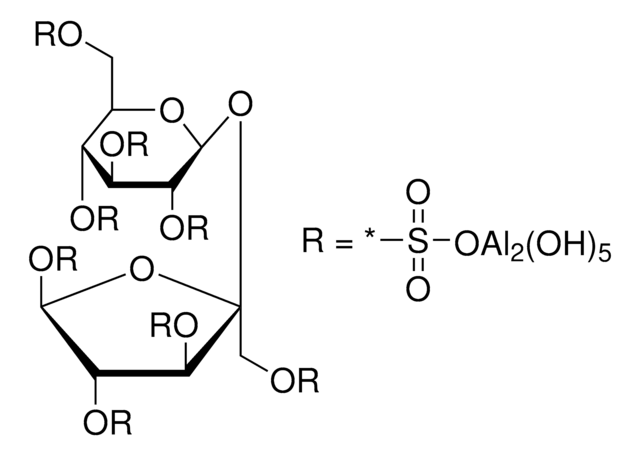 Sucrose octasulfate–aluminum complex