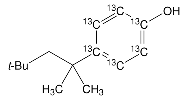 4-tert-Octylphenol-ring-13C6 solution 100&#160;&#956;g/mL in acetone, analytical standard