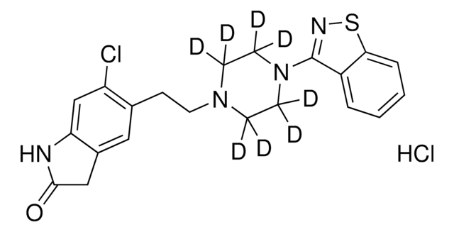 Ziprasidone-D8 hydrochloride solution 100&#160;&#956;g/mL in methanol, certified reference material, ampule of 1&#160;mL, Cerilliant&#174;