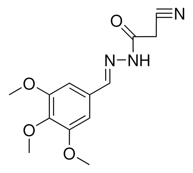 CYANOACETIC ACID (3,4,5-TRIMETHOXYBENZYLIDENE)-HYDRAZIDE AldrichCPR