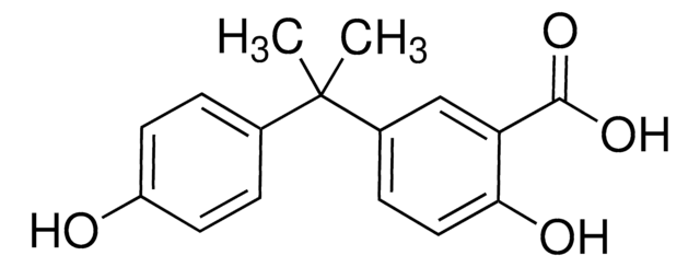 2-Hydroxy-5-(2-(4-hydroxyphenyl)propan-2-yl)benzoic acid AldrichCPR