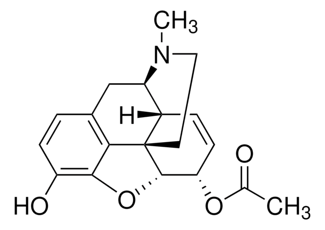 6-Acetylmorphine, 1.0 mg/mL solution 1&#160;mg/mL in acetonitrile, ampule of 1&#160;mL, certified reference material, Cerilliant&#174;