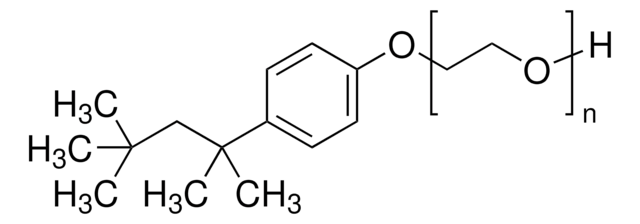 Triton&#8482; X-100 Detergent, Molecular Biology Grade Non-ionic detergent and emulsifier. Has an optimal pH range of 6.0-8.0.