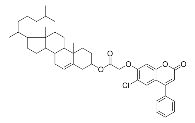 17-(1,5-DIMETHYLHEXYL)-10,13-DIMETHYL-2,3,4,7,8,9,10,11,12,13,14,15,16,17-TETRADECAHYDRO-1H-CYCLOPENTA[A]PHENANTHREN-3-YL [(6-CHLORO-2-OXO-4-PHENYL-2H-CHROMEN-7-YL)OXY]ACETATE AldrichCPR