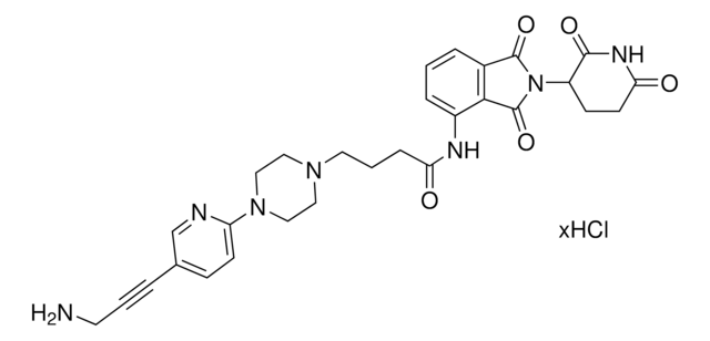 Pomalidomide-piperazine-pyridine-alkyne-NH2 hydrochloride