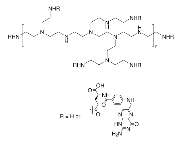 Folic acid modified polyethylenimine solution high molecular weight, 10 mg/ml aqueous solution, suitable for biomedical research