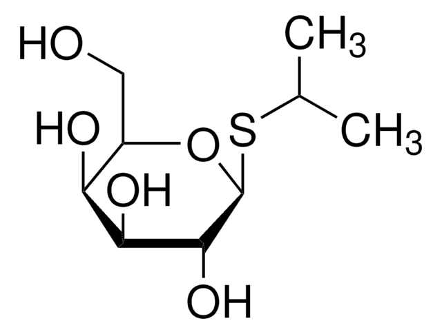 Isopropyl-&#946;-D-thiogalactoside mol wt 238.3, pkg of 1&#160;g (10724815001), pkg of 5&#160;g (11411446001)