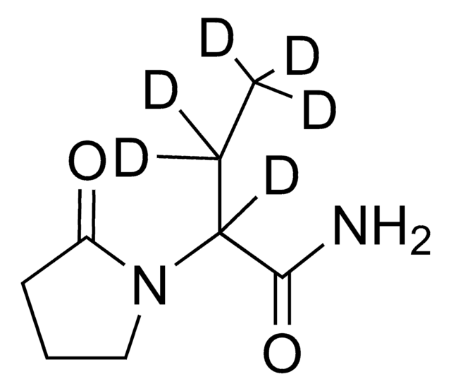 Levetiracetam-D6 solution 100&#160;&#956;g/mL in methanol, ampule of 1&#160;mL, certified reference material, Cerilliant&#174;