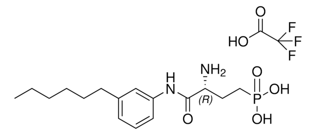 W146 (R)-3-Amino-(3-hexylphenylamino)-4-oxobutylphosphonic acid (TFA salt), powder