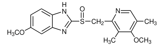 Omeprazole A cell-permeable pyridyl methylsulfinyl benzimidazole compound that acts as selective proton pump inhibitor.