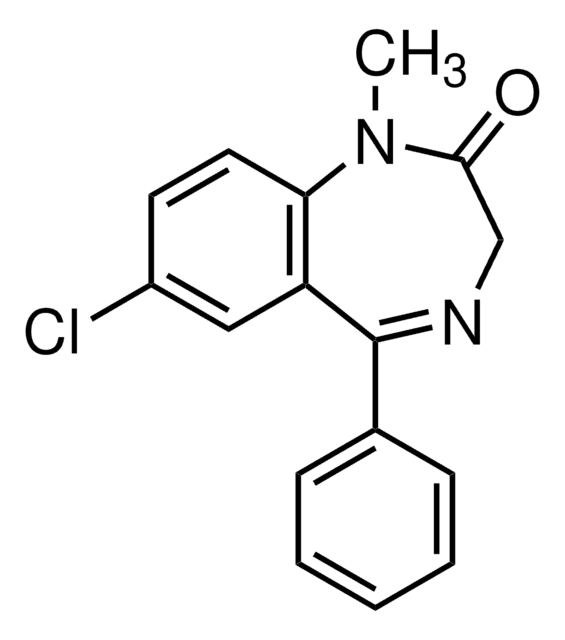 Diazepam solution 1.0&#160;mg/mL in methanol, ampule of 1&#160;mL, certified reference material, Cerilliant&#174;