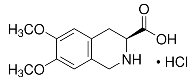 (S)-(&#8722;)-6,7-Dimethoxy-1,2,3,4-tetrahydroisoquinoline-3-carboxylic acid hydrochloride 97%