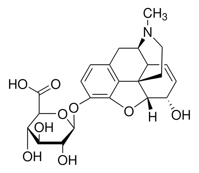 Morphine-3-&#946;-D-glucuronide solution 1&#160;mg/mL in methanol with 0.05% NaOH, ampule of 1&#160;mL, certified reference material, Cerilliant&#174;